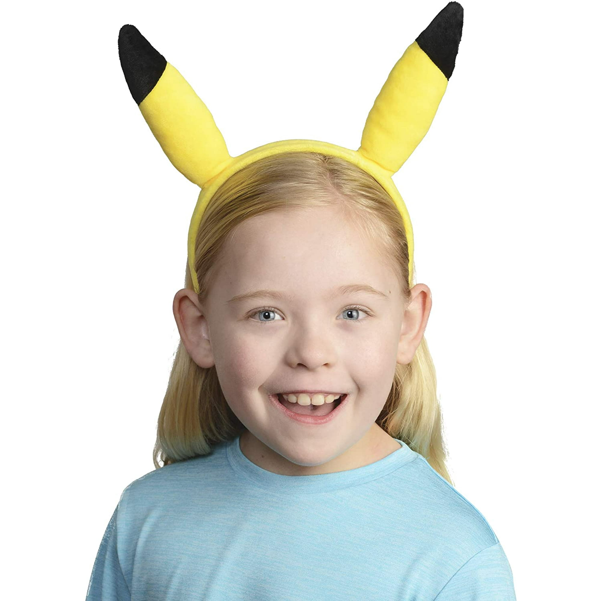 Women Kid Child Pikachu Pockemon Costume Ear tail Party Hair head band Prop set
